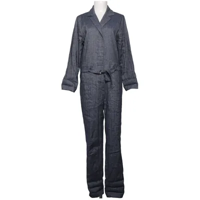 Buksedragt (Blå) fra Graumann Elastan, Linned, Viscose