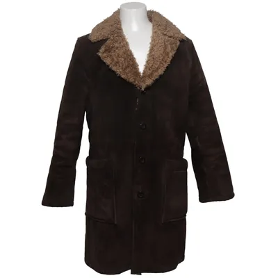 Veste en peau de mouton retournée (Marron) de East West Cuir