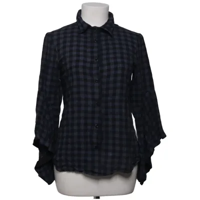 Flannel shirt (Blue, Black) from Background Acrylic, Cotton, Viscose