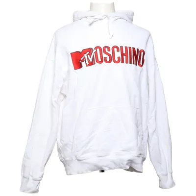 Hoodie (White, Red) from H&MOSCHINO Cotton