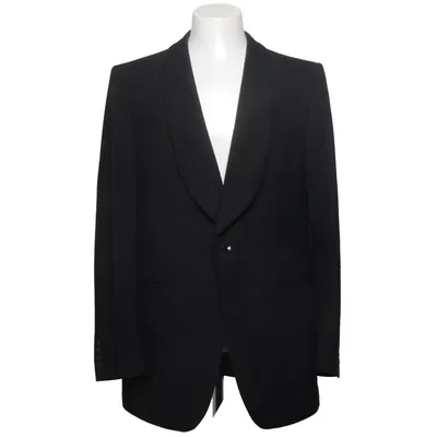 Veste de smoking (Noir) Viscose, Laine