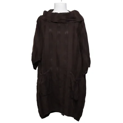 Dress (Brown) from Uno Danmark Cotton, Linen