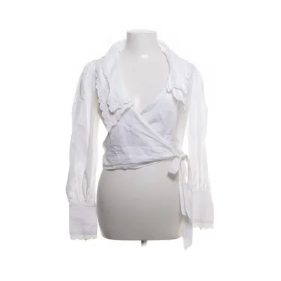 Wrap blouse (White) from Reclaimed Vintage Cotton