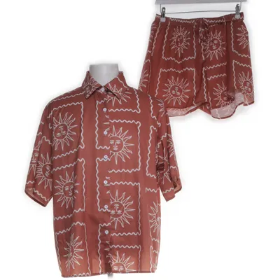 Set (Vit, Brun) Polyester