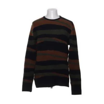 Strickpullover (Schwarz, Grün, Braun) von Zara Man Elasthan, Wolle