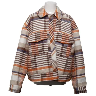Overshirt (Beige, Meerkleurig) van Monki Polyester, Wol