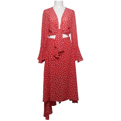 Långklänning (Röd, Vit) från Adoore Polyester