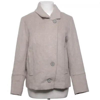 Skjortejakke (Beige) fra Drykorn for Beautiful People Mohair, Polyamid, Uld