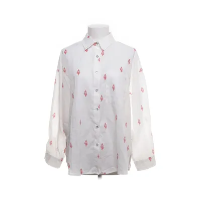 Shirt (White, Red) from Musy Muse Cotton
