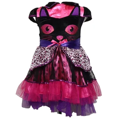 Maskeradkläder (Svart, Rosa, Lila) från Crazy Days Polyester