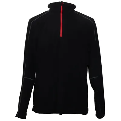 Fleecepullover (Schwarz, Rot) von Line One Polyester