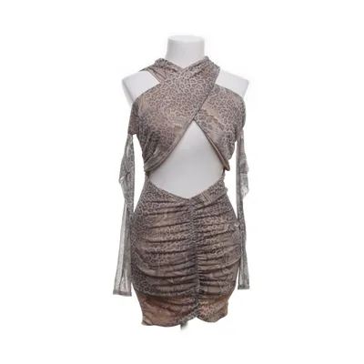 Cocktailklänning (Beige, Flerfärgad) från Boohoo Elastan, Polyester