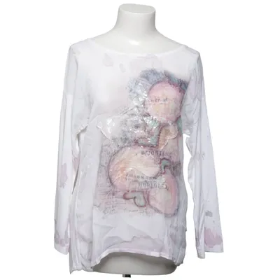 Långärmad t-shirt (Vit, Rosa, Grå) från Geisha Elastan, Silke, Viskos