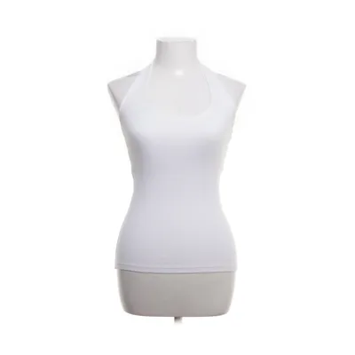 Halterneck top (Hvid) fra H&M Basic Bomuld, Elastan