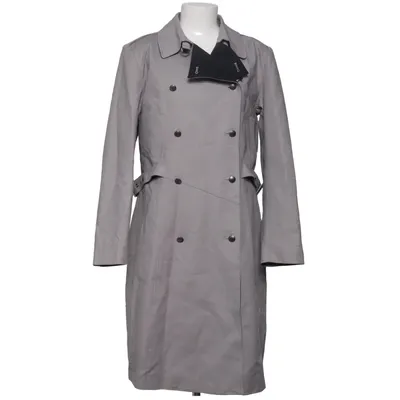 Trench coat (Gray) from Margit Brandt Cotton, Elastane, Polyester