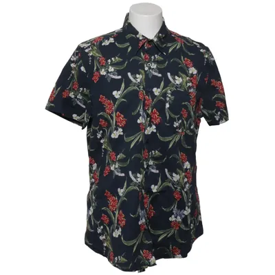 Chemise à manches courtes (Noir, Multicolore) de Dressmann Coton, Élasthane