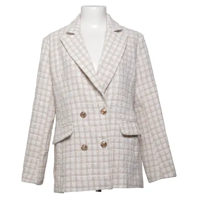 Blazer (Beige, Wit) van Exquiss's Polyester