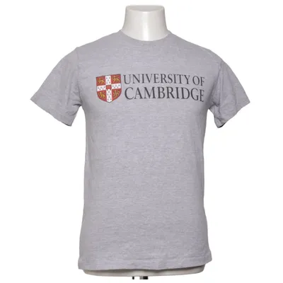 T-shirt (Grijs) van University of Cambridge Katoen
