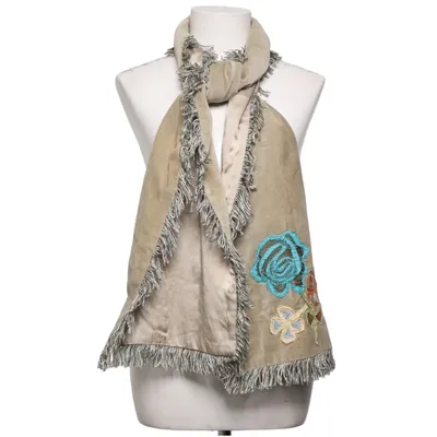 Schal (Beige, Mehrfarbig) von Rue Blanche Baumwolle, Seide