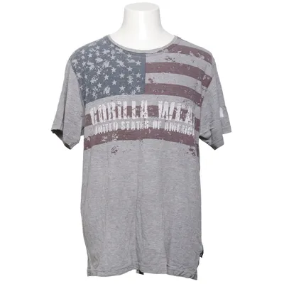 T-shirt (Gray, Multicolored) from Gorilla Wear Cotton