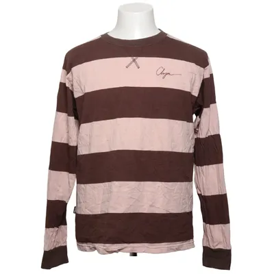 Long sleeve T-shirt (Brown, Beige) from Chrystie NYC