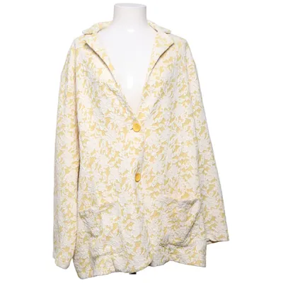 Kavaj (Gul, Vit) från Thea Bomull, Elastan, Polyester