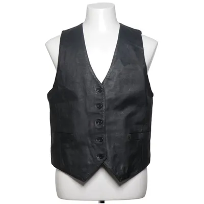 Leather vest (Gray) from Branche Acetate, Suede