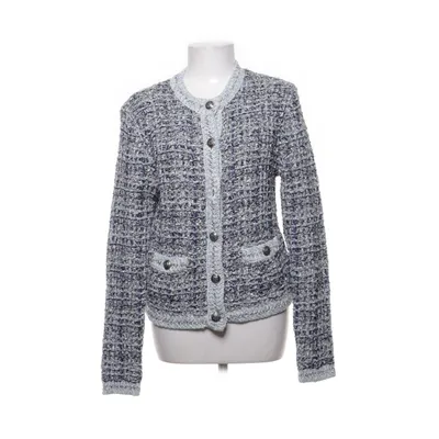 Kofta (Blå, Vit, Silverfärgad) från Oui Akryl, Bomull, Metallfiber, Polyamid, Polyester