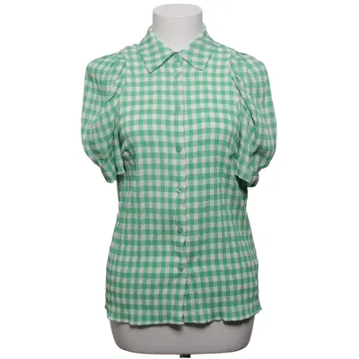 Kortärmad skjorta (Grön, Vit) från Lollys Laundry Polyester, Viskos