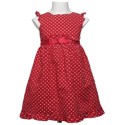 Klänning (Röd, Vit) från Lindex Kids Bomull, Polyester