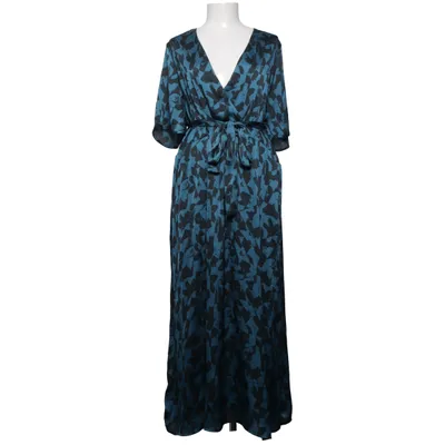 Wrap dress (Blue, Black) from Promiss Polyester, Viscose