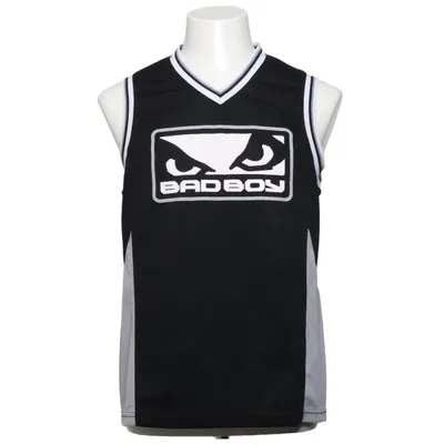 Baskettrøje (Sort, Grå, Hvid) fra Bad Boy Polyester