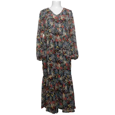 Robe longue (Noir, Multicolore) de Colline Polyester