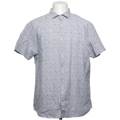 Kortærmet skjorte (Hvid, Blå) fra Premium by Jack & Jones Bomuld, Linned