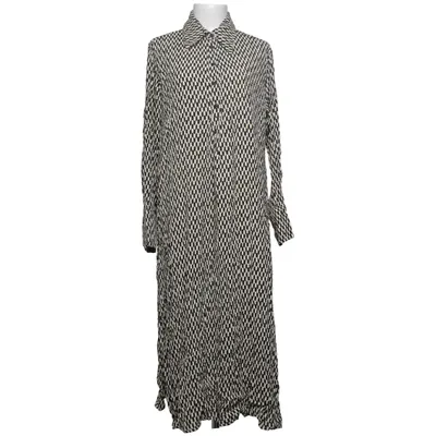 Skjortekjole (Sort, Hvid) fra Minus Viscose