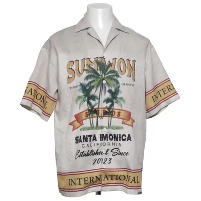 Chemise à manches courtes (Beige, Rouge) de Sumwon Polyester