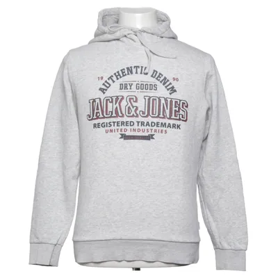 Sweat à capuche (Gris) de Jack & Jones Coton, Polyester, Viscose