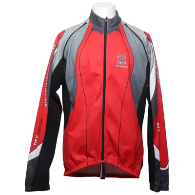 Träningsjacka (Röd, Svart, Vit) från Bike Polyester, Polyuretan