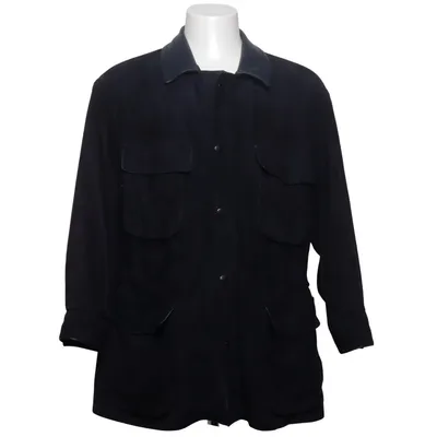Veste en cuir (Bleu) de Huc Cuir