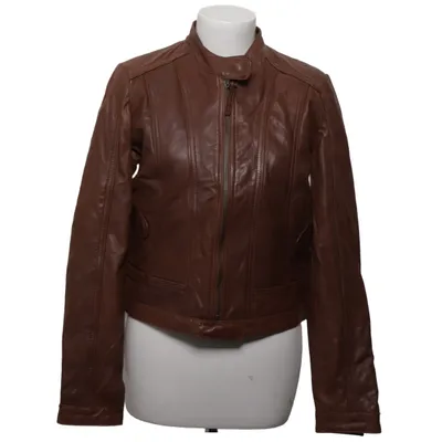Läderjacka (Brun) från Redgreen Bomull, Skinn, Polyester