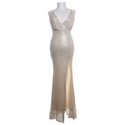 Aftenkjole (Beige) fra Miss Ord Polyester, Elastan