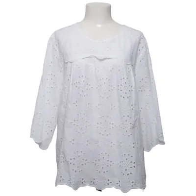Blus (Vit) från Peacocks Bomull, Polyester