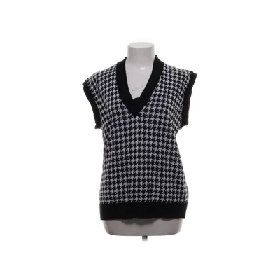 Pull sans manches (Noir, Blanc) de Naanaa Acrylique