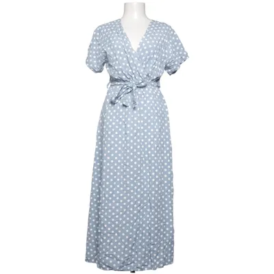 Wrap dress (Blue, White) from Zauberstern Viscose
