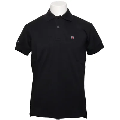 Poloshirt (Zwart) van Dcore Katoen, Elastaan, Polyester