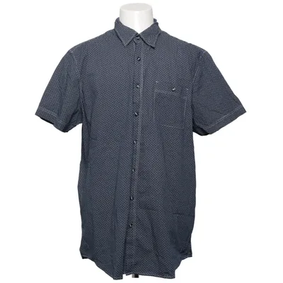 Chemise à manches courtes (Bleu, Blanc) de Dressmann Coton