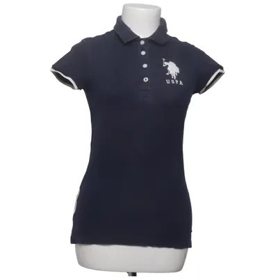 Pikétröja (Blå, Vit) från U.S. Polo Assn. Bomull, Elastan