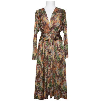 Robe (Jaune, Vert, Marron) de Camilla Thulin Élasthane, Polyester