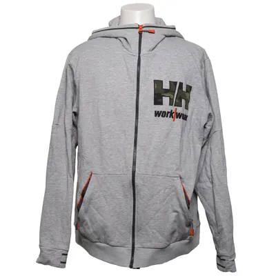 Hoodie (Gray) from Helly Hansen Workwear Cotton, Elastane, Polyester
