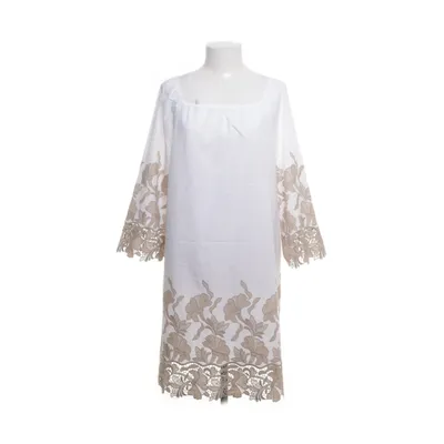 Dress (White, Beige) from Oscalito Cotton
